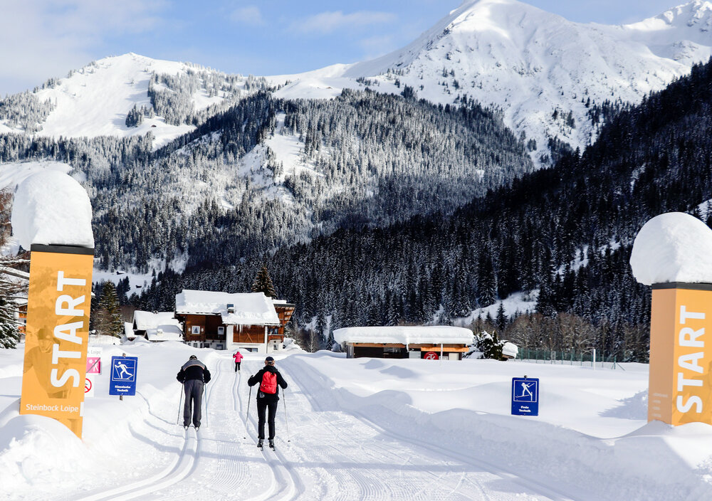 Steinbock Loipe in Mittelberg