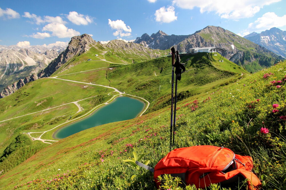 Wanderausrüstung am Fellhorn Kanzelwand 