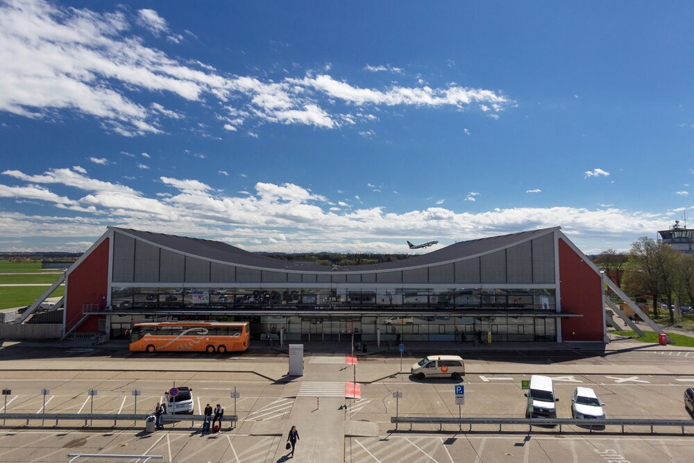 Flighafen in Memmingen (Allgäu Airport)
